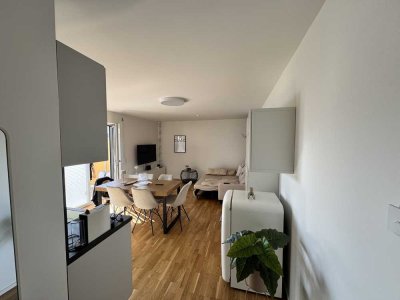 Helle, barrierearme 1-Zimmer Neubauwohnung mit Garten und EBK