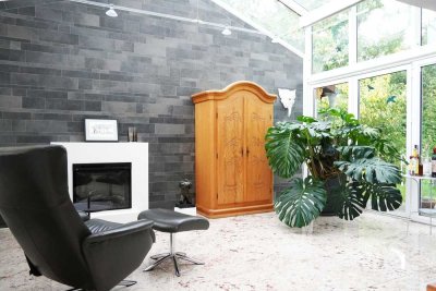 Wohnen am Waldrand in Dölau - stilvolles Zuhause mit Garten, Wellness & Großzügigkeit