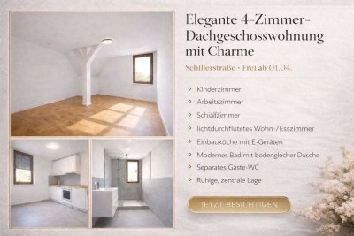 Elegante 4-Zimmer-Dachgeschosswohnung mit Charme – Lichtdurchflutet in Esslingen
