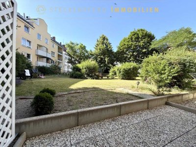 Frisch renoviert und barrierefrei 2Zi-Terrassenwohnung mit Traumblick in die geschützte Gartenanlage
