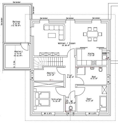 3-Zimmer-Neubau-Wohnung mit Dachterrasse und Garage in Gangelt-Birgden