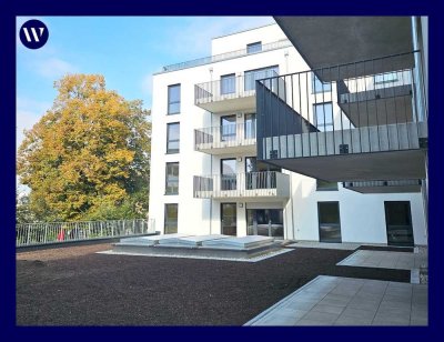 Mit zwei Terrassen und Neubaukomfort das Wohnen genießen! 2 Zimmer, Einbauküche, Abstellraum