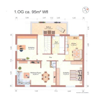 Gepflegte 3-Zimmer Wohnung mit Balkon und Garage in Forchheim