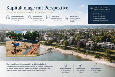 Baustart erfolgt! Ideal für Kapitalanleger oder Singles - 2-Zimmer-Neubau in direkter Rheinnähe!
