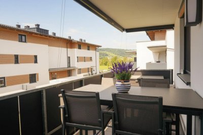 ELEGANTE - 3 Zimmer Wohnung mit hochwertiger Küche, großen Sonnenbalkon in Mondsee - 2 Tiefgaragenplätze, Lift, möblierte Übernahme möglich! Im BAURECHTSEIGENTUM