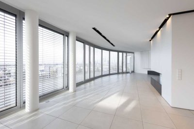 6-Zimmer-Luxus-Penthouse inkl. Dachterrasse mit Skylineblick; vielseitig nutzbar, 3 Einheiten