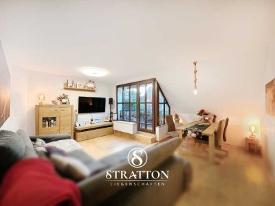 Charmante Maisonette-Wohnung mit Einbauküche und West-Balkon