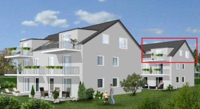 Neuwertige DG-Wohnung mit zwei Zimmern sowie Balkon und EBK in Ingolstadt