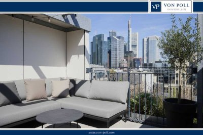 Penthouse-Maisonette Wohnung mit Skylineblick und Tiefgaragenstellplatz