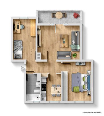 **Charmante 3-Zimmer-Wohnung in Pegnitz**