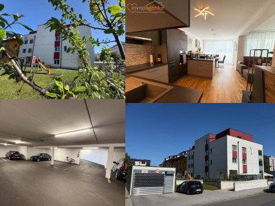 Wohnen ohne Kompromisse! Barrierefrei zugängliche exklusive 3 Zimmer Wohnung mit Loggia &amp; Tiefgarage in Kleinmünchen