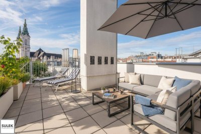 Florianigasse 29: DG-Wohnung nach Wunsch saniert - 3 Zimmer, 2 Terrassen mit Blick auf Maria Treu