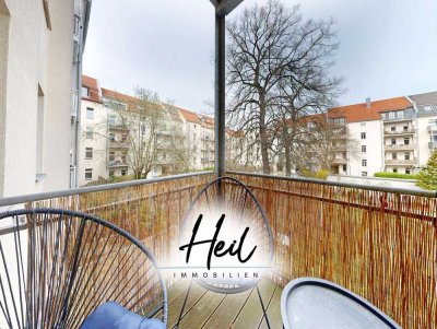 Vermietete 2-Zimmer-Wohnung mit Balkon im sanierten Mehrfamilienhaus