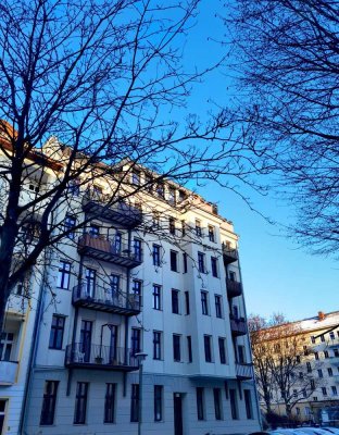Large, sunny apartment with balcony in Altbau in Prenzlauer Berg