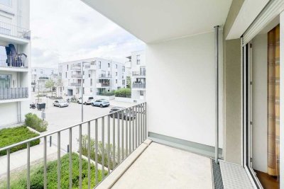 Sofort bezugsfrei: Neuwertige 2-Zimmer-Wohnung mit überdachtem Balkon inkl. Garagenstellplatz!