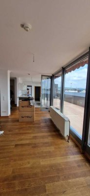 Schöne 3-Zimmer Wohnung mit Dachterrasse in Neuwied City, sehr zentral, über den Dächern von Neuwied