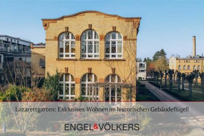 Lazarettgarten: Exklusives Wohnen im prachtvollen historischen Gebäudeflügel mit Parkblick!