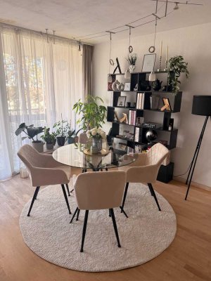 Attraktive 1,5-Zimmer-Wohnung in Augsburg-Göggingen (vollständig möbliert).