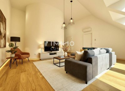 Iconic Living: 4-Zimmer-Luxus-Penthouse mit imposanter Raumhöhe und stilvoller Architektur