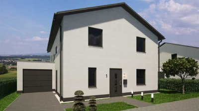 Schlüsselfertiges modernes Einfamilienhaus inkl. Garage
Energieeffizientes Bauen mit KfW 40 F