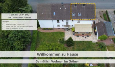 Gemütlich Wohnen im Grünen – 1 ZKB (befristet)