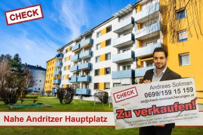 Perfekt aufgeteilte Wohnung mit Süd-West-Balkon und Parkmöglichkeit in Andritz!
