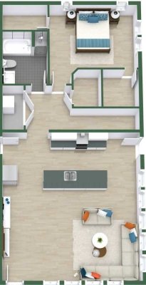 sehr hell 2 zimmer wohnung.!