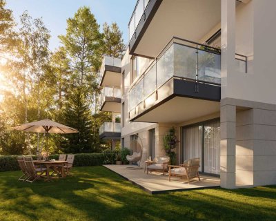 Mit Gartenanteil: Exklusives Neubauprojekt "Zähringer DUO", WE 1.3, 3-Zimmer-Wohnung
