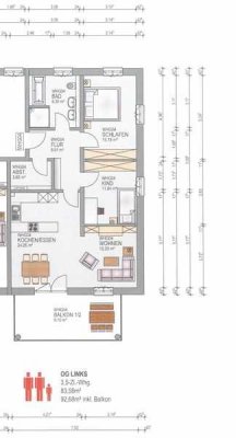 Moderne 3-Zimmer-Wohnung mit Balkon im 2. OG in Ampfing