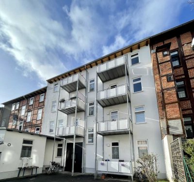 Vermiete 3-Raum-Wohnung in Halberstadt im 2. OG mit Balkon
