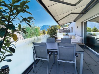 Citylight – stilvolle Penthousewohnung mit zwei Panoramaterrassen und unverbaubarem Ausblick