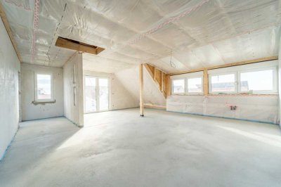 *NEUBAU* Komplettes Dachgeschoss (3-Z) mit großer Dachgaube und Dachspitze zentral in Rheinstetten