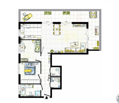 Attraktive 3-Zimmer Penthouse Wohnung mit Balkon und Einbauküche