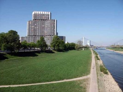 gemütliche Einzimmerwohnung mit Blick auf den Neckar