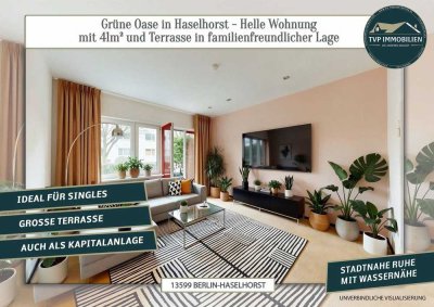 Grüne Oase in Haselhorst - Helle Wohnung mit 41m² und Terrasse in familienfreundlicher Lage