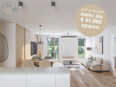 Jetzt Baustartaktion nutzen! LAVITA - Traumhafte Garten-Wohnung mit 4 Zimmern &amp; Terrasse