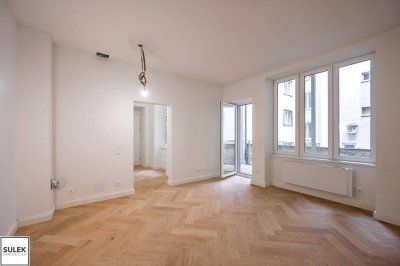 ** Sanierte 2-Zimmer-Altbau Wohnung mit Balkon in hofseitiger Lage - guter Lage **