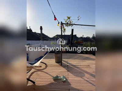 Tauschwohnung: Altbauwohnung mit Dachterrasse