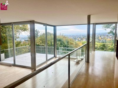Wohngenuss mit Traumfernblick: Teilmöblierte Traumvilla mit Outdoorpool, Garten, Sauna, Jacuzzi Indoor, Tischtennistisch, etc.