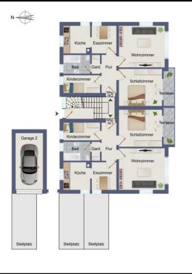 3,5 Zimmer-Wohnung in einem ruhigen Wohngebiet + Provision‘s frei