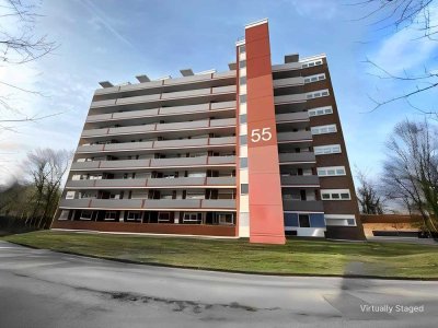 Moderne 3-Zimmer-Wohnung in Krefeld – Helle Etagenwohnung mit Badewanne und Laminatboden