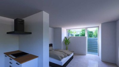 Wohnen im denkmalgeschützten Bunker - Modernste 2 Zimmer Wohnung