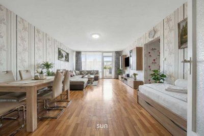 ZWISCHEN STADTWALD UND MAINUFER – 3-Zimmer-Wohnung mit Ostbalkon