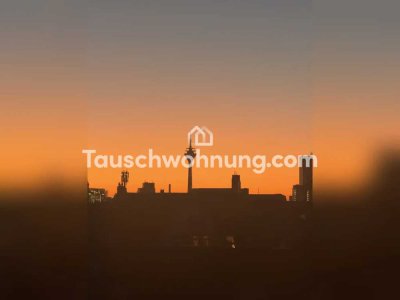 Tauschwohnung: Helle 3 Zimmer Wohnung mit Dachterrasse über den Dächern