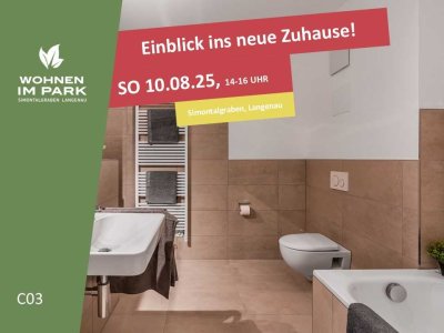 2-ZIMMER ETW MIT GARTENANTEIL - "WOHNEN IM PARK" IN LANGENAU