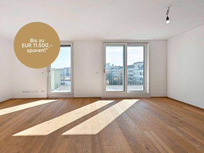 MODERN TRIFFT EDEL >> zentral begehbarer 4-Zimmer Terrassentraum zum Greifen nahe >> TOP ANBINDUNG U4 / U6