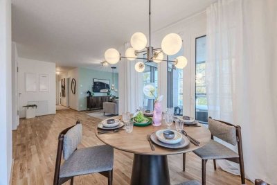 Willkommen in Mainz-Weisenau - 2-Zimmer-Wohnung mit hochwertiger Ausstattung + Loggia
