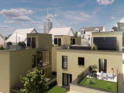 Freistehendes City-Haus mit Garten und Dachterrassen in Bestlage