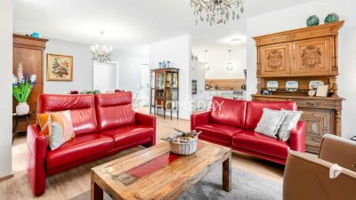 Moderner und barrierefreie Bungalow mit tollem Garten, Garage und EBK in schöner Lage