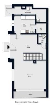 Familienfreundliche Maisonettewohnung mit 2 Etagen, Garten, Terrasse & Balkon